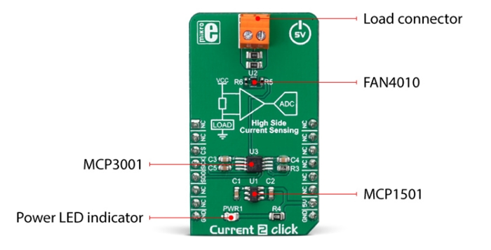 Mikroe MIKROE-3292 Current 2 Click